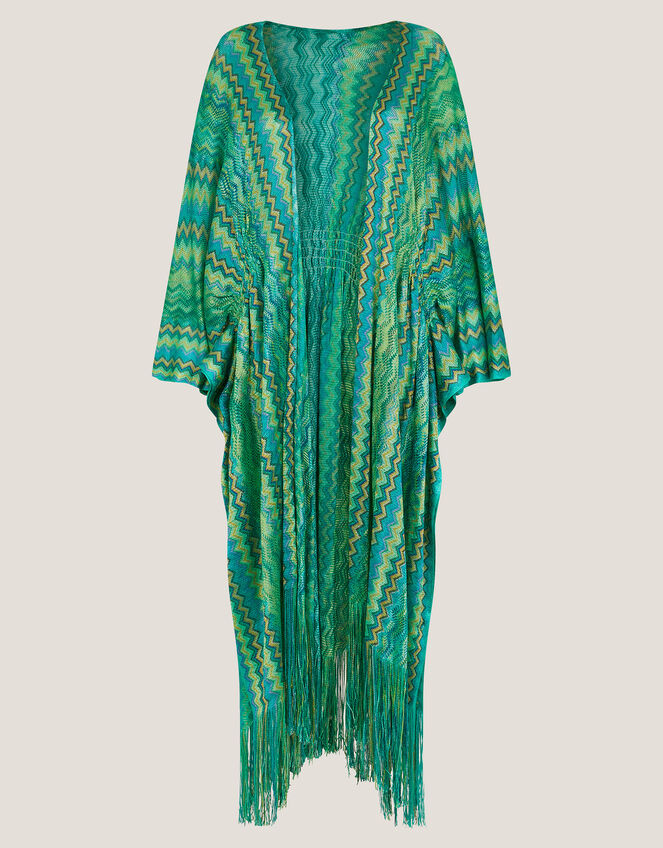 Nadia Zigzag Stripe Kaftan, , large