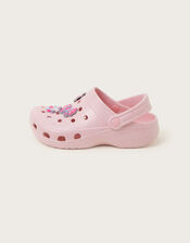 Glitter Butterfly Clogs, Pink (PINK), large