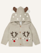 Newborn Reindeer Cardigan, Multi (MULTI), large