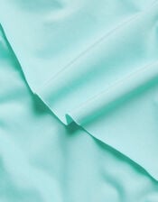 Cross Strap Frilly Bikini Set, Blue (TURQUOISE), large