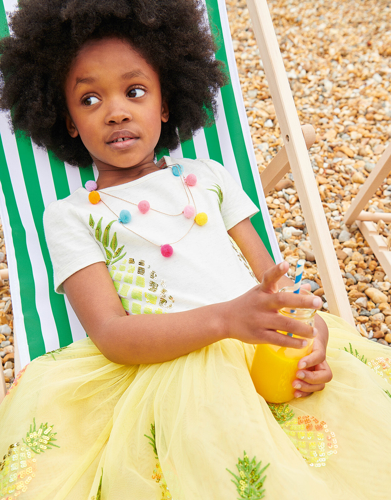 Sequin Pineapple Disco Dress Yellow
