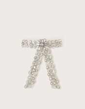 Gemstone Bow Hair Clip, , large