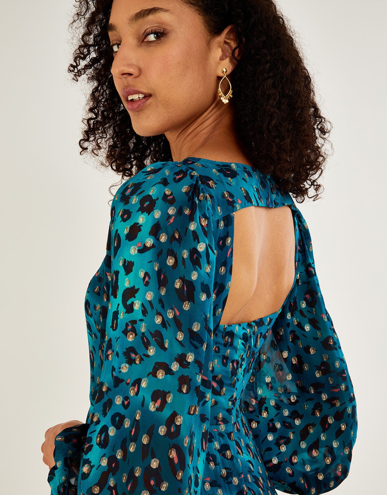 Monsoon leopard shop print dress