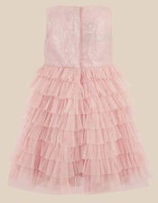Baby Sofia Sequin Ruffle Party Dress, Pink (PINK), large