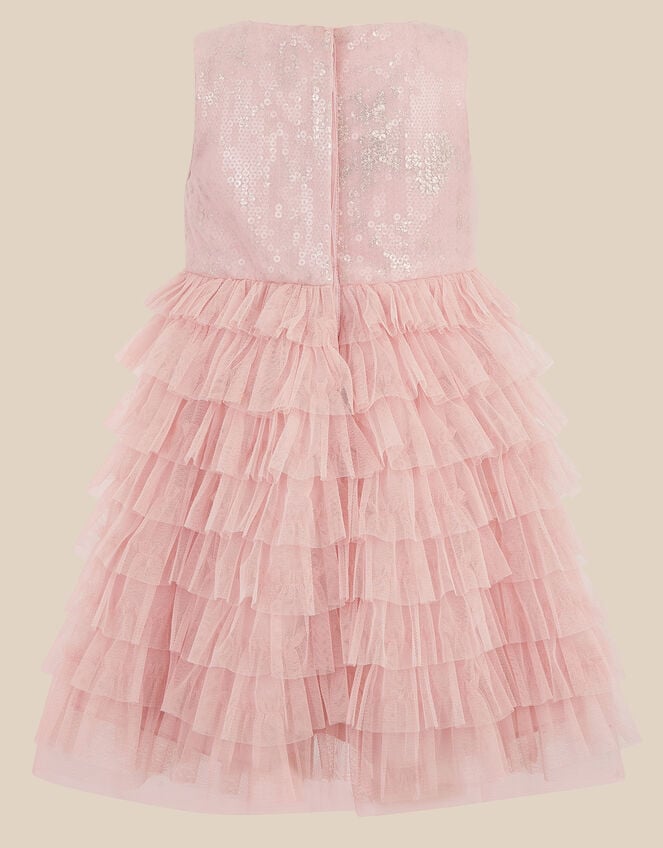 Baby Sofia Sequin Ruffle Party Dress, Pink (PINK), large