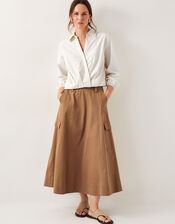 Mika Wrap Blouse, Ivory (IVORY), large