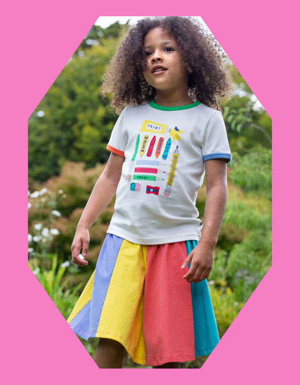 Scotch and Soda Rainbow Jersey Skirt , Multi (MULTI), large