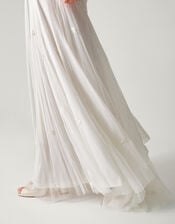 Josette Embellished Maxi Wedding Dress, Ivory (IVORY), large