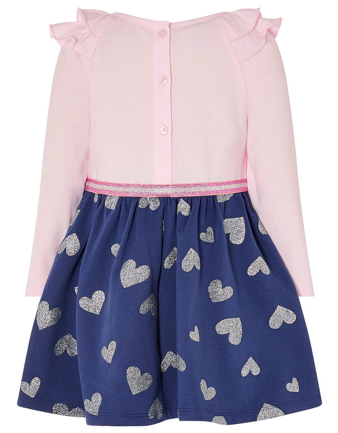 Baby Bunny 2-in-1 Dress in Organic Cotton, Blue (NAVY), large