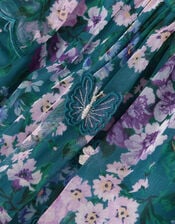 Baby Wildflower Swing Dress, Teal (TEAL), large