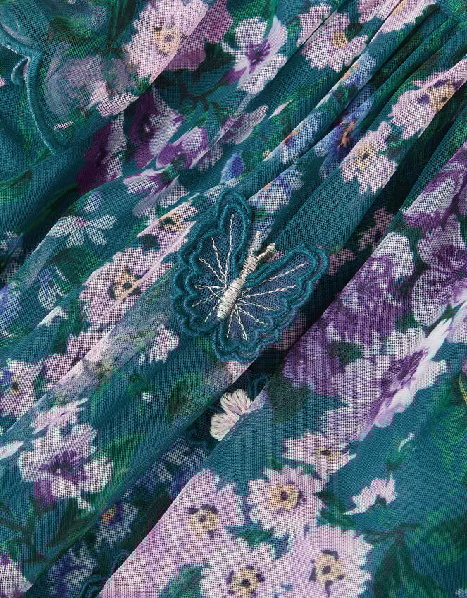 Baby Wildflower Swing Dress, Teal (TEAL), large