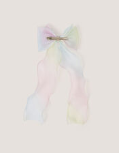 Long Ombr&eacute; Bow Hair Clip, , large