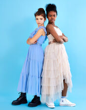 Zenaya Ruffle Prom Dress, Pink (PALE PINK), large