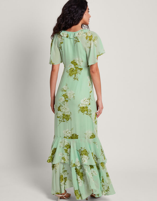 Rowena Ruffle Dress, Green (GREEN), large
