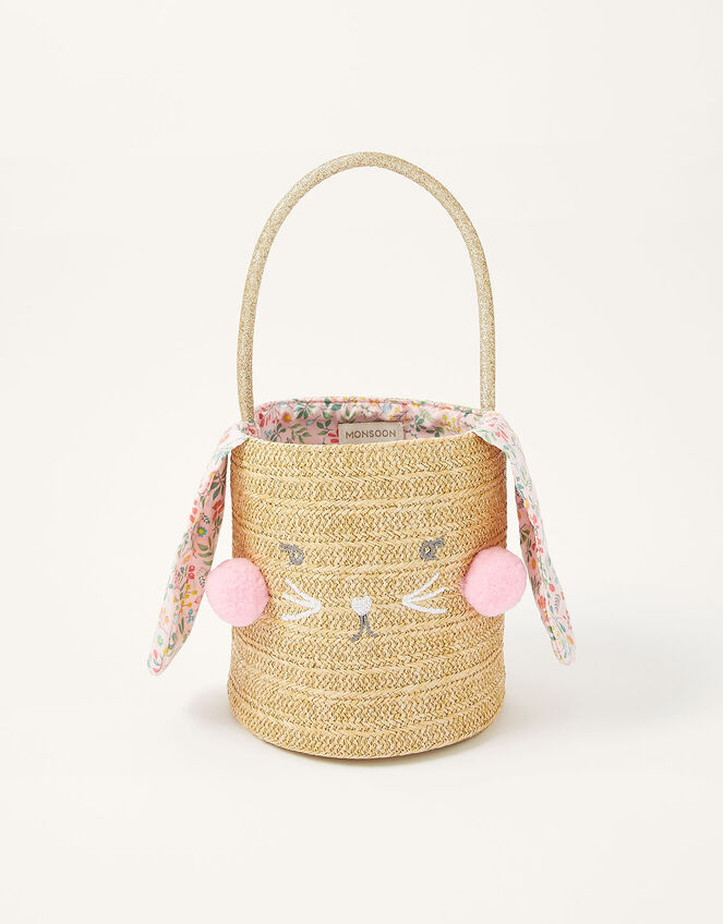 Ditsy Bunny Basket Bag, , large