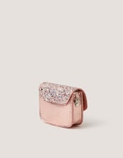 Glitter Bow Bag & Hair Clips Set, , large