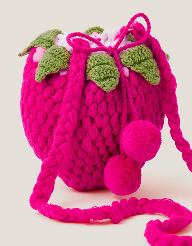 Knitted Strawberry Bag, , large