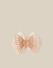 Spring Butterfly Bow Hair Clip, Gold (GOLD), large