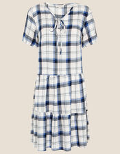 Check Print Tunic Dress, Ivory (IVORY), large