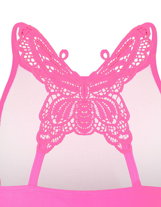 Butterfly Laser-Cut Bikini Set, Pink (PINK), large