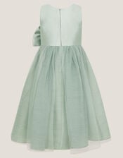 Waterfall Bow Tulle Dress , Blue (PALE BLUE), large