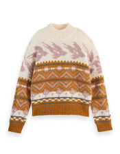 Scotch and Soda Metallic Fair Isle Jumper, Multi (MULTI), large