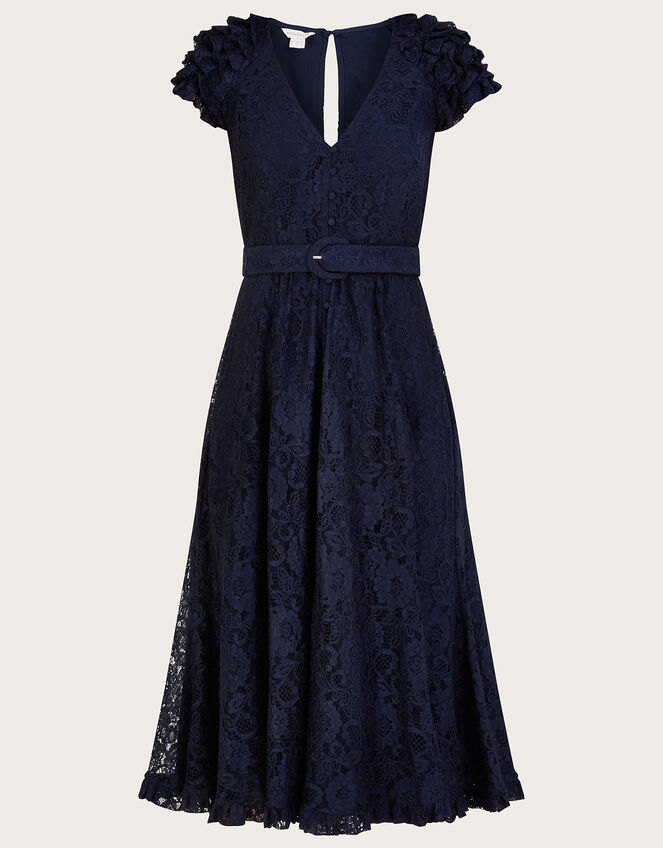 Anneliese Lace Tea Dress, Blue (NAVY), large