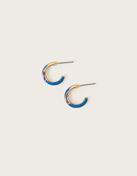 Twist Huggie Hoops, , large