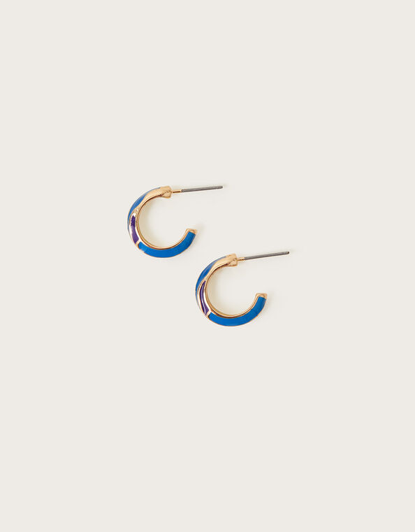 Twist Huggie Hoops, , large