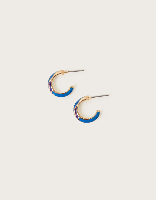 Twist Huggie Hoops, , large