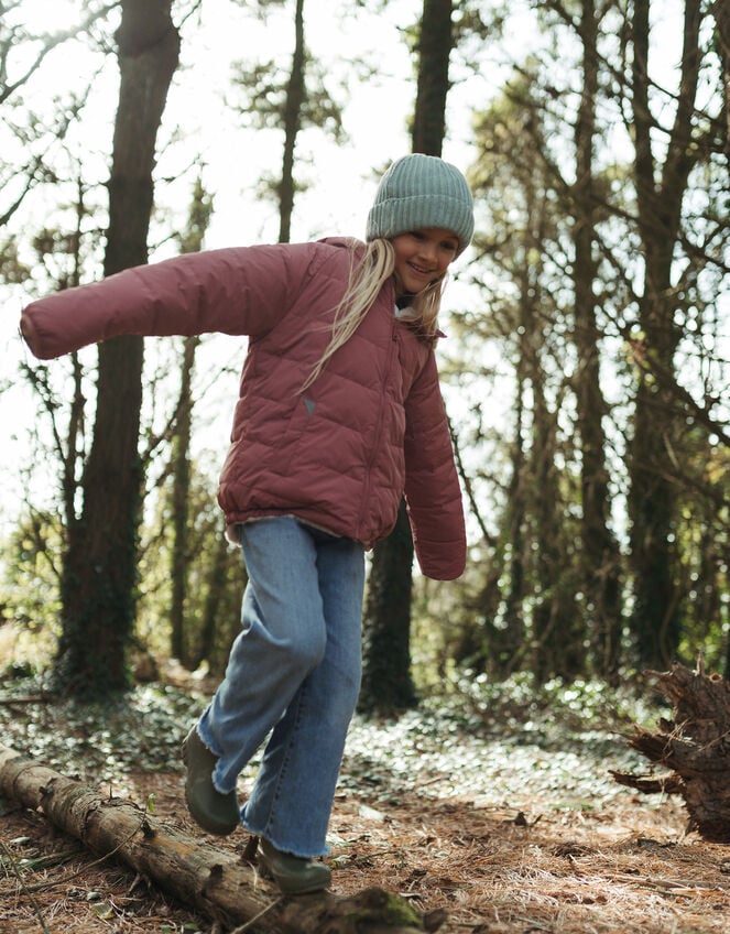 T&ouml;astie Reversible Teddy Fleece Puffer Jacket, Pink (PINK), large