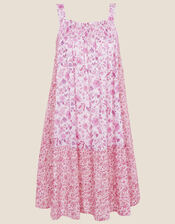 Alanis Print Cami Dress in LENZING™ ECOVERO™, Pink (PINK), large