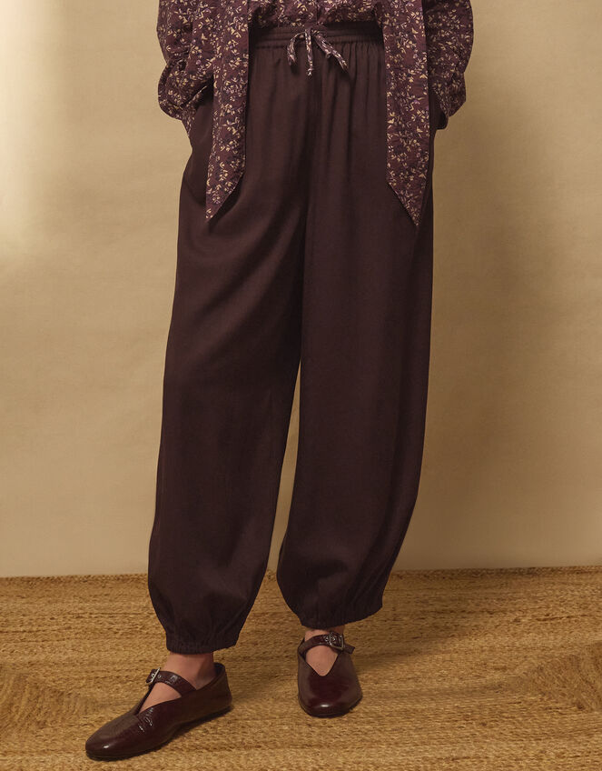 East Laila Balloon Trousers , Brown (DARK BROWN), large