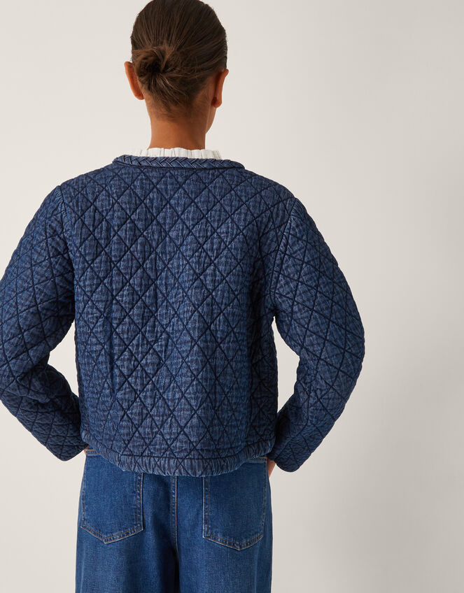 Martha Denim Plait Jacket , Blue (DENIM BLUE), large