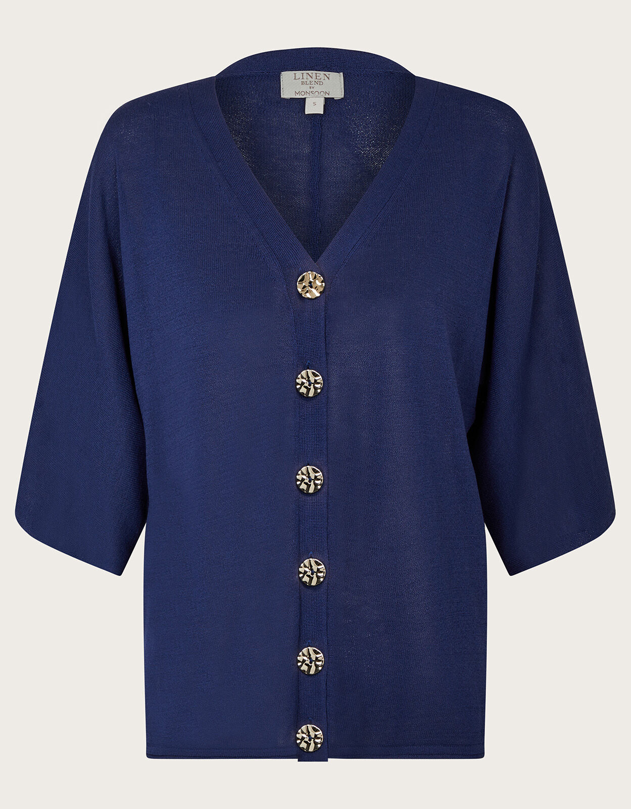 Navy blue short sleeve cardigan shop