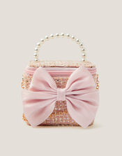 Bow Tweed Bag, , large