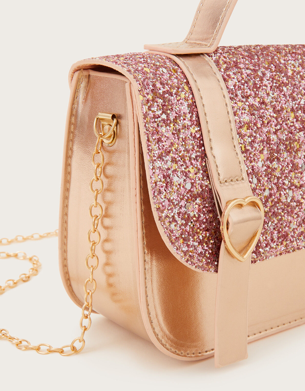 Glitter satchel on sale