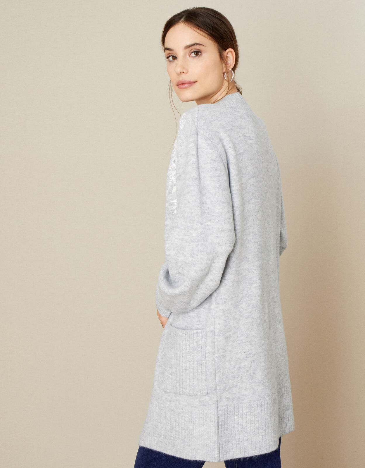 Monsoon hotsell grey cardigan