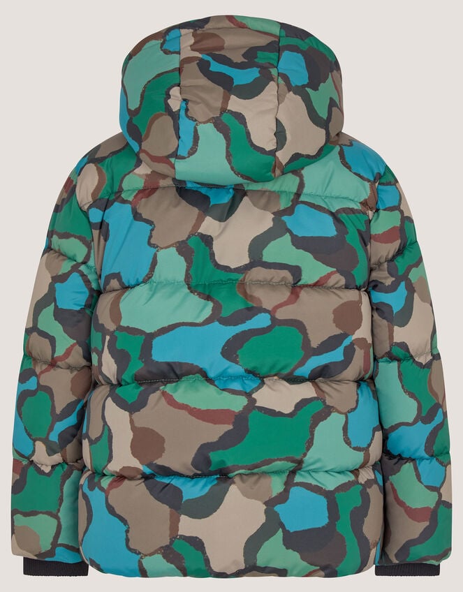 Water-Resistant Camo Puffer Jacket, Multi (MULTI), large