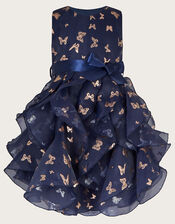 Baby Butterfly Cancan Dress, Blue (NAVY), large