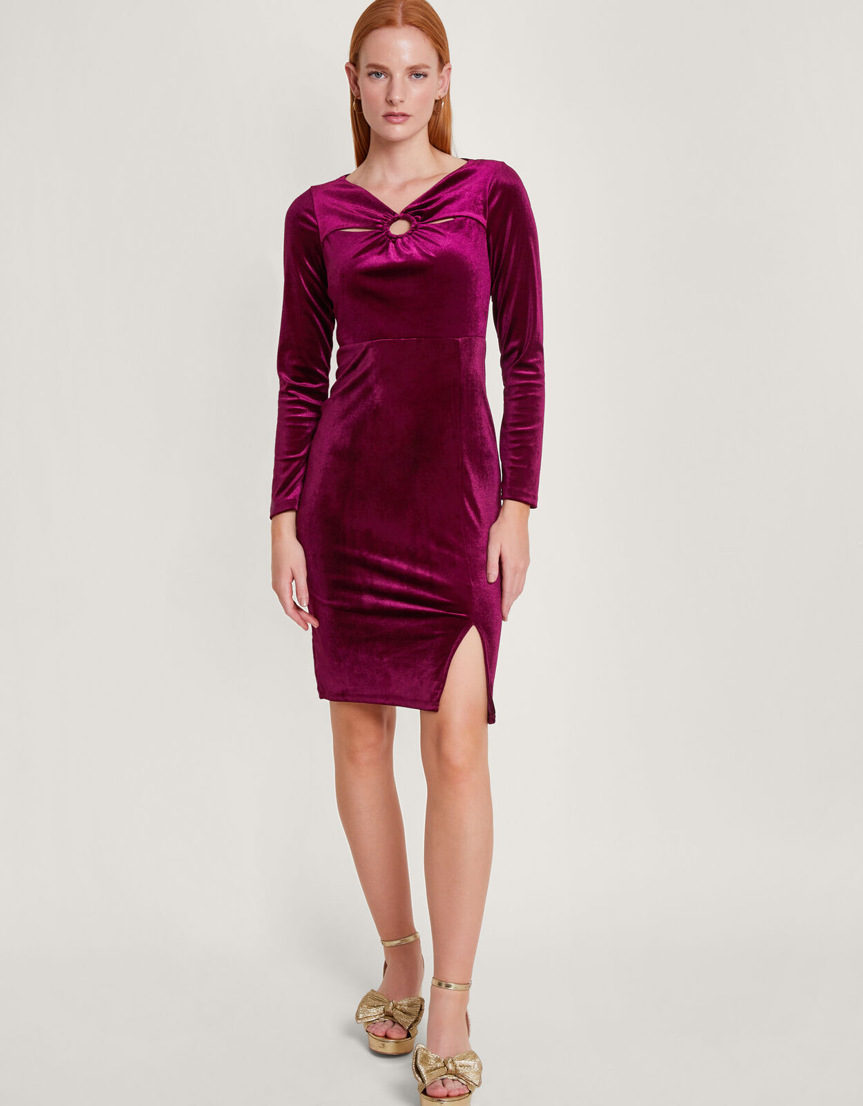 Cece online velvet dress