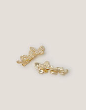 2-Pack Pearl Butterfly Hair Clips, , large