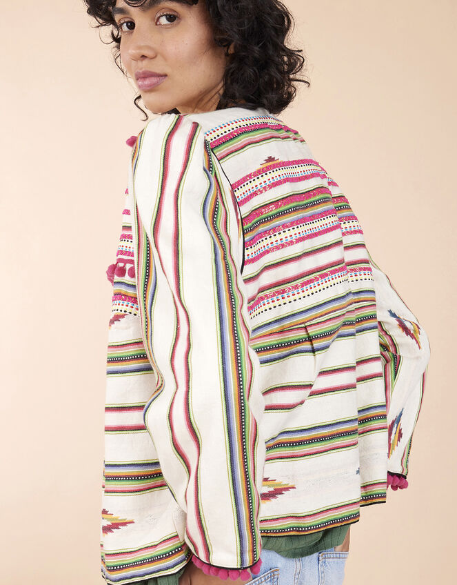East Fable Ikat Jacket, Cream (CREAM), large