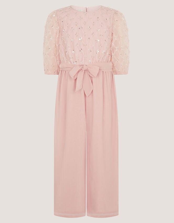 Gracie Embellished Party Jumpsuit, Pink (PINK), large