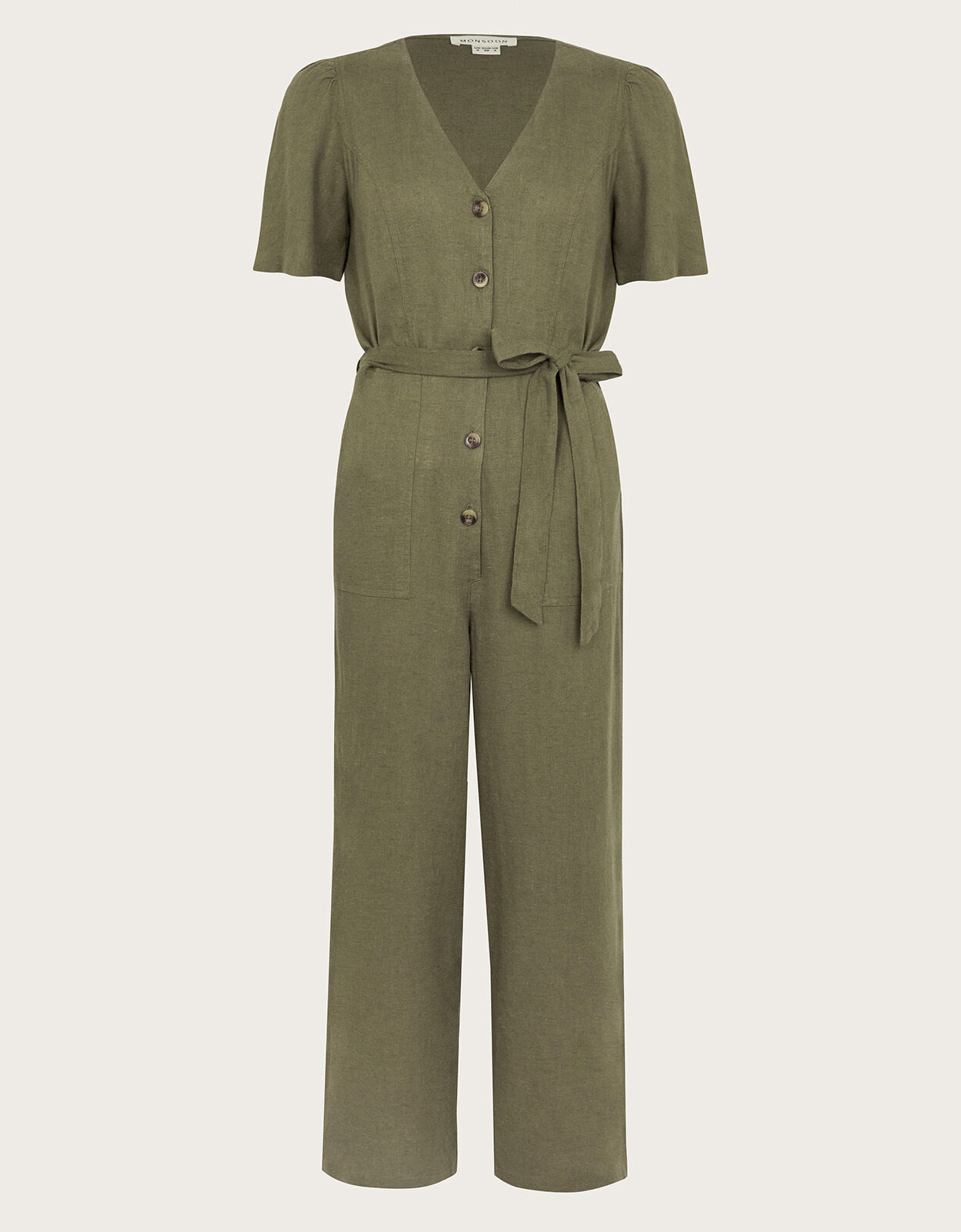 Monsoon linen jumpsuit sales