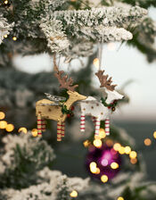 Wooden Reindeer Decoration Set, , large
