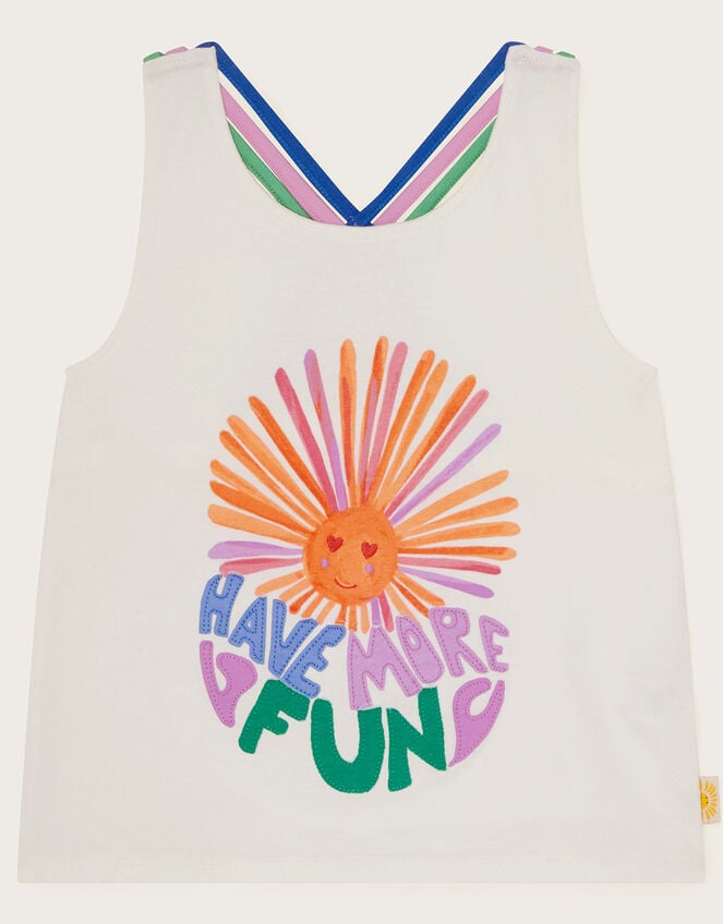 Have More Fun Vest, Ivory (IVORY), large
