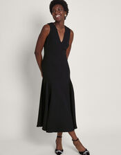 Rylee Sleeveless Dress, Black (BLACK), large