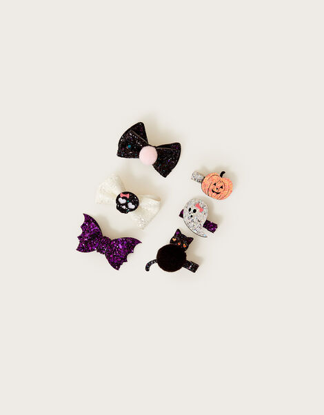 Spooky Halloween Hair Clips 6 Pack, , large