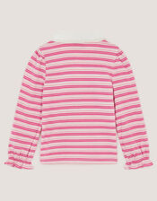 Mon Cheri Stripe Top, Pink (PINK), large